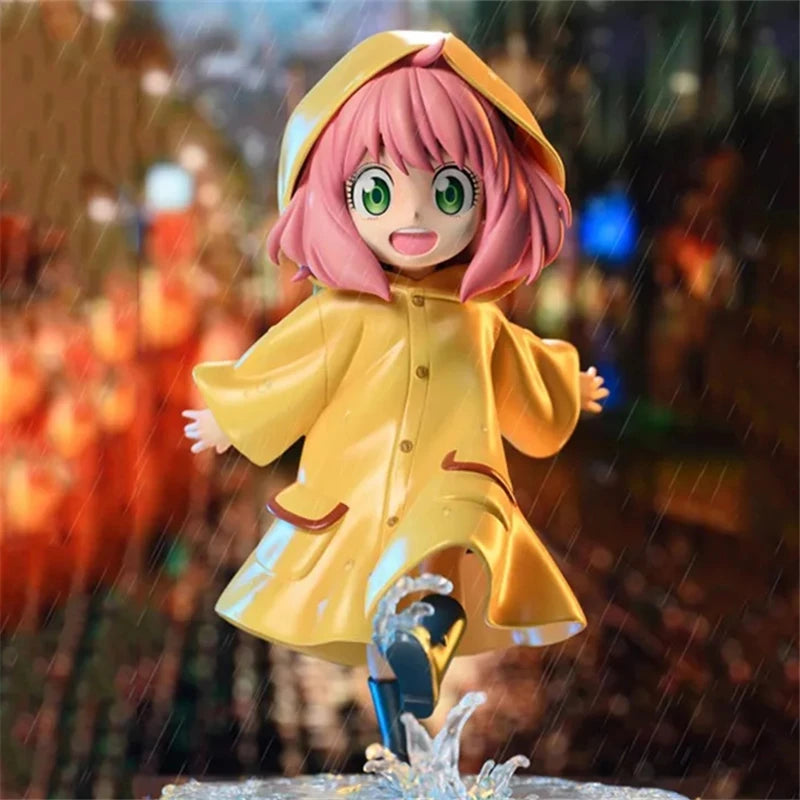 12.5CM Anime Spy × Family Anya Forger Action Figure Raincoat Version PVC Model Toy Statue Collection Christmas Gift For Children 12.5CM Anime Spy × Family Anya Forger Action Figure Raincoat Version PVC Model Toy Statue Collection Christmas Gift For Children